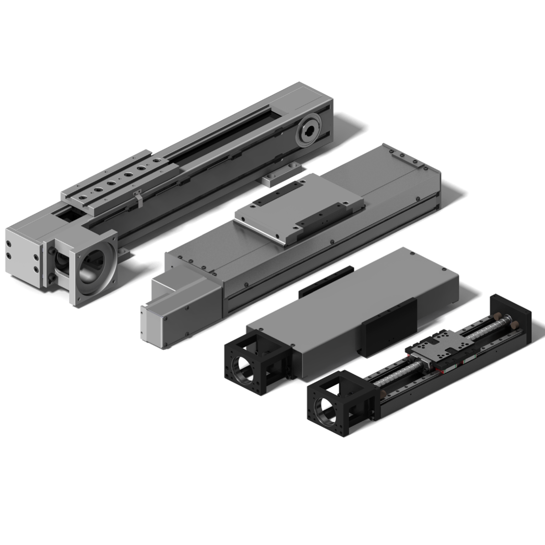 HZMotion ball screw and timing belt linear actuators