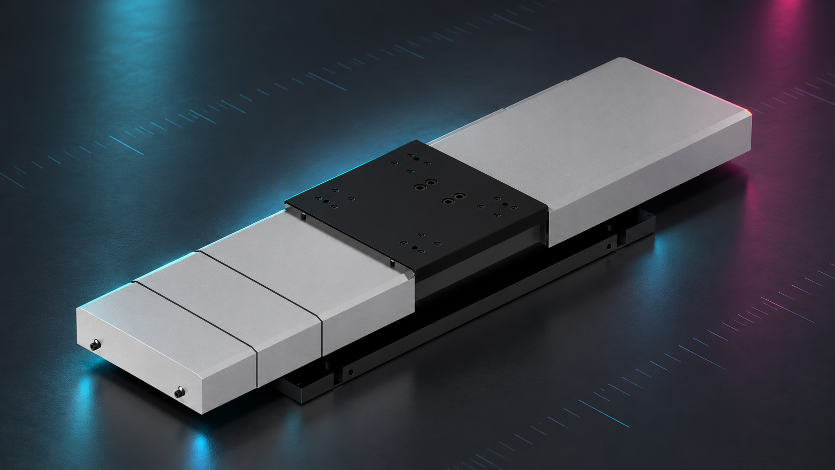 Accuracy-inspection editorial scene based on the original enclosed HZMotion worktable